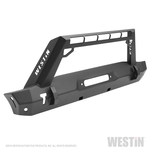 Westin WJ2 Stubby Front Bumper w/LED Light Bar Mount 59-80085 - main
